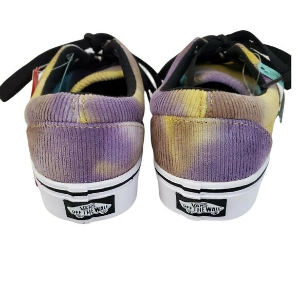 VANS Comfycush Shoes Womens 7 Mens 5.5 Blotched Purple Velvet White NWT - Picture 6 of 9